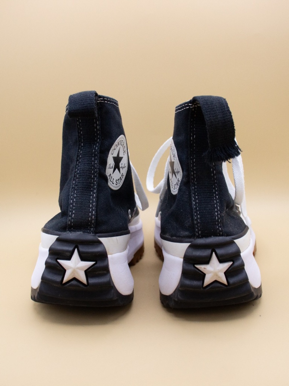 Converse Run Star Hike High Top Black Shoes Women's Size 9 - Picture 4 of 9